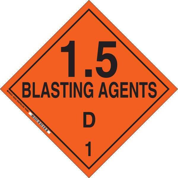 DOT Container Placard, 10-3/4