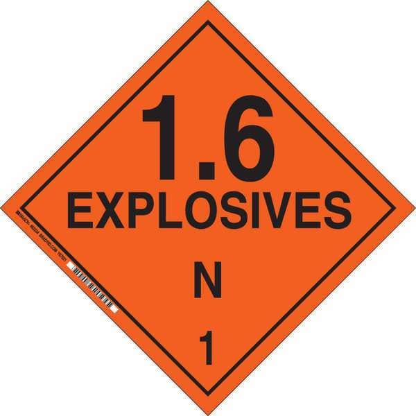 DOT Container Placard, 10-3/4