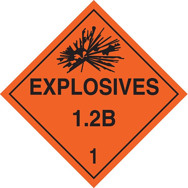 DOT Container Placard, 10-3/4