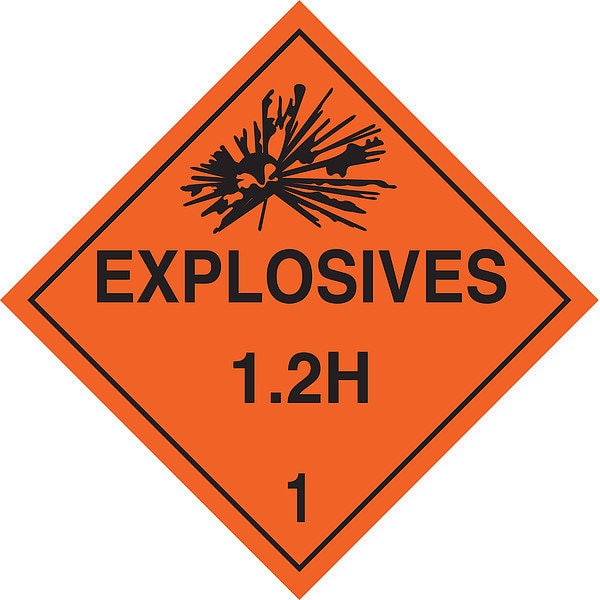 DOT Container Placard, 10-3/4