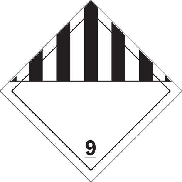 DOT Container Placard, 10-3/4