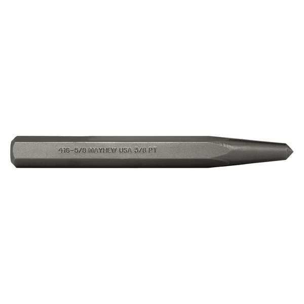Center Punch, 6-1/4 in L, Steel, Shot Blast