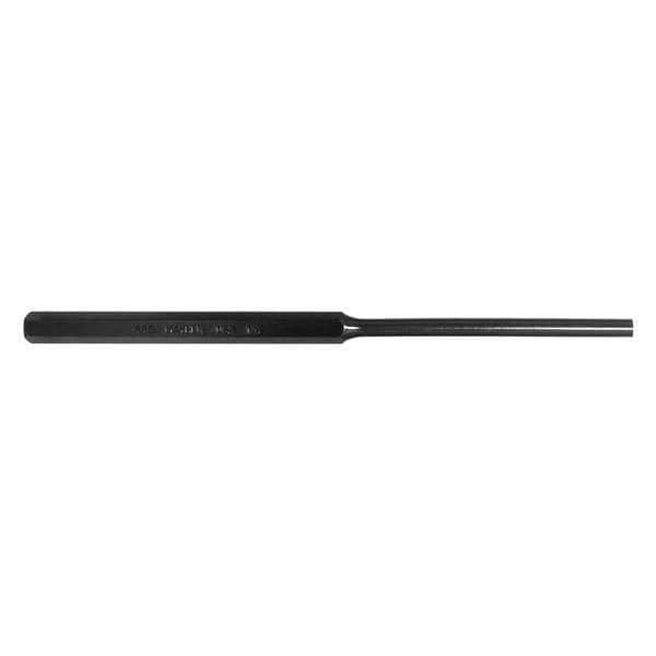 Pin Punch, 8in L, 1/4in Tip, Steel, BO