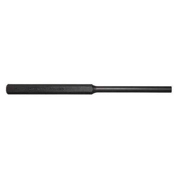 Pin Punch, 8in L, 5/16in Tip, Steel, BO