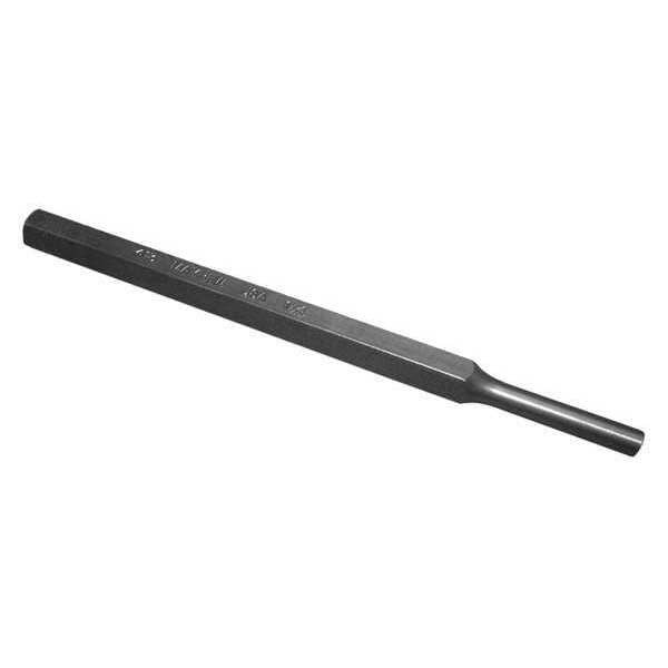 Pin Punch, 5-3/4in L, 1/4in Tip, Steel