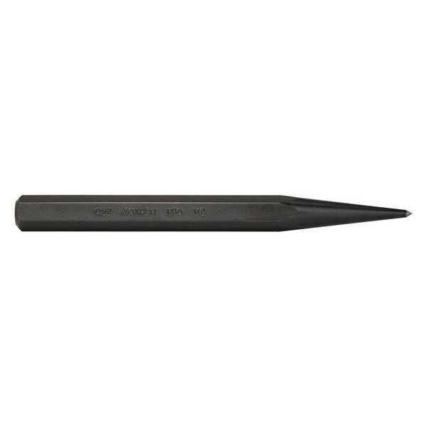 Prick Punch, 6in L, 1/8in Tip, Steel, BO