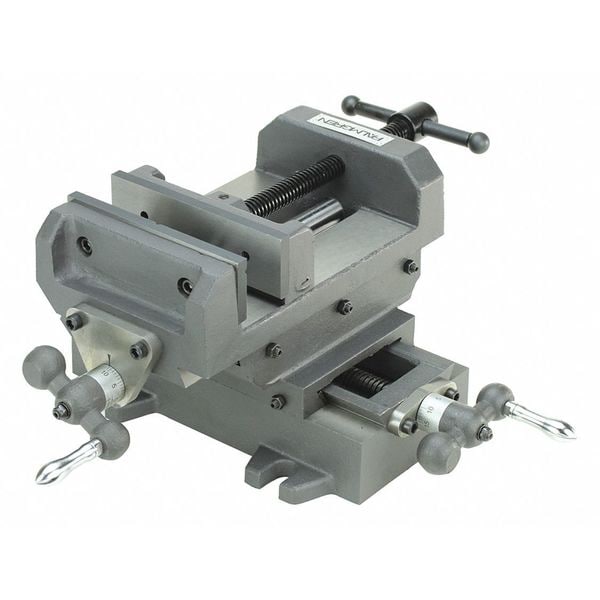 Cross Slide Vise, 6 in Jaw Width