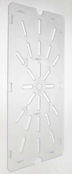 Drain Tray, Polycarbonate, Full, 18-1/4 In