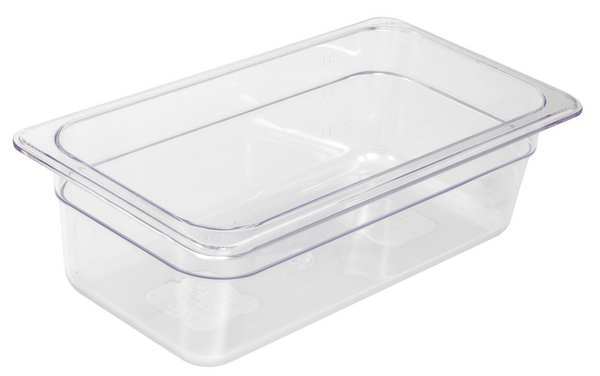 Food Pan, Polycarbonate, Third, 12-3/4 In
