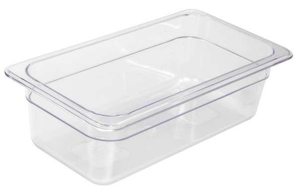 Food Pan, Polycarbonate, Third, 12-3/4 In