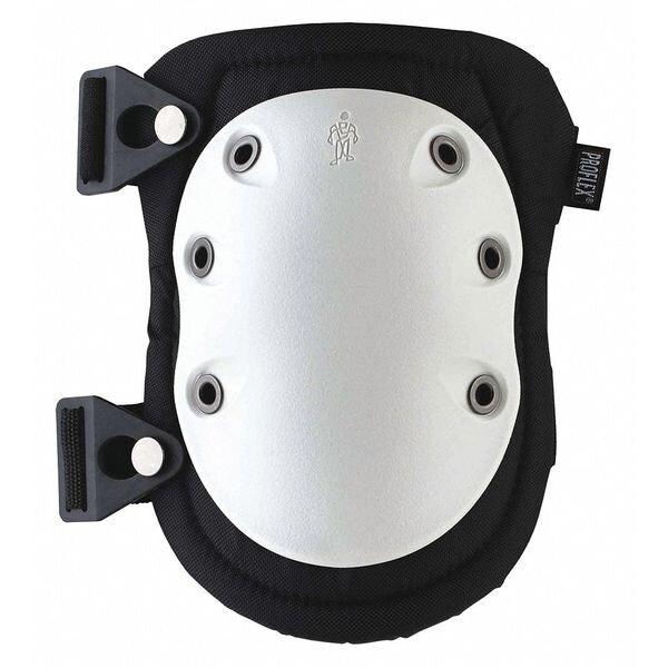 Textured Cap Knee Pad, Buckle, Wht Cap, PR