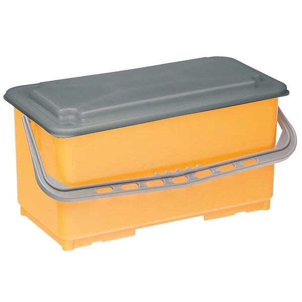 Flat Mop Bucket, Yellow with Lid