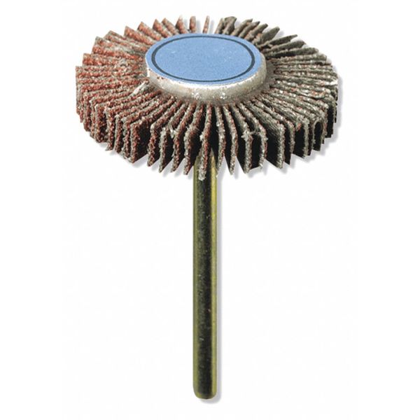 Flap Wheel, 1-1/2in dia., 2in L, Emery