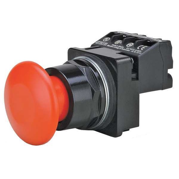 Illuminated Push Button, 30 mm, 1NO/1NC, Red