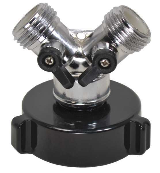 Hazmat Adapter, 1-1/2 NH, (2) 3/4 Male GHT