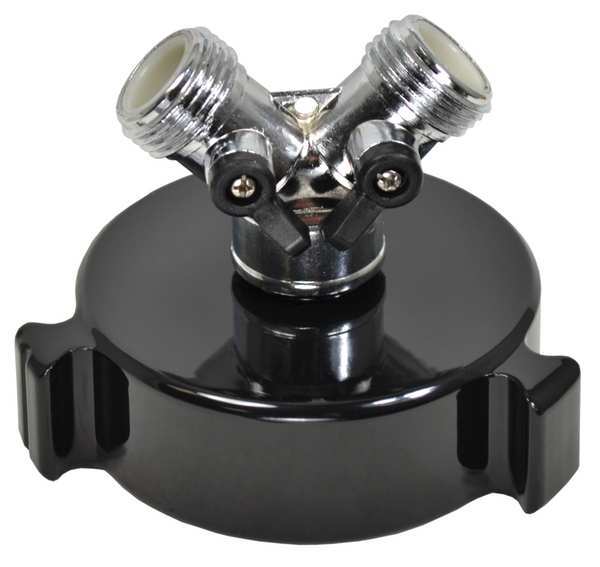 Hazmat Adapter, 2-1/2 NH, (2) 3/4 Male GHT