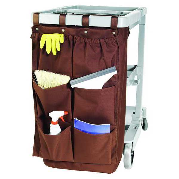 Six Pocket Caddy Bag, 32 In L, Brown