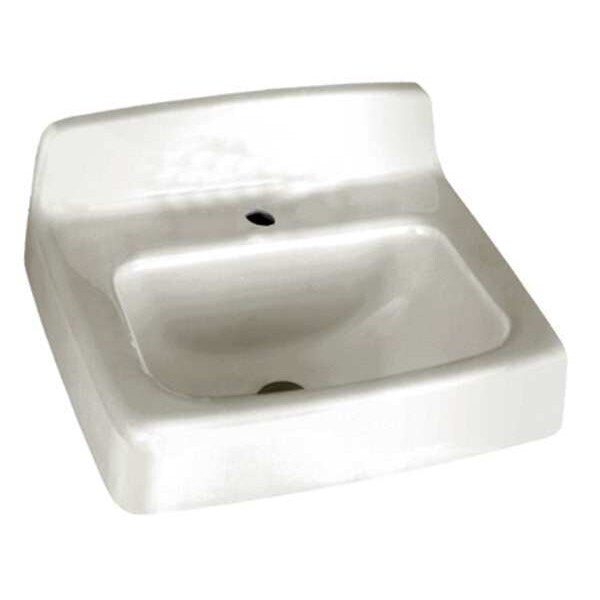 Bathroom Sink, Enameld Cast Iron, 18 In. L