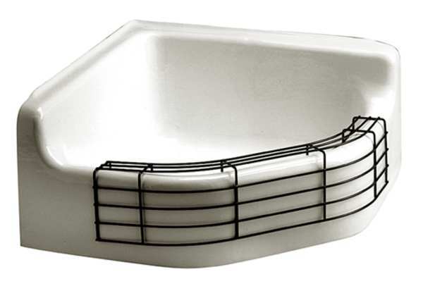 Corner Mop Sink with Drop Front, 28 In L