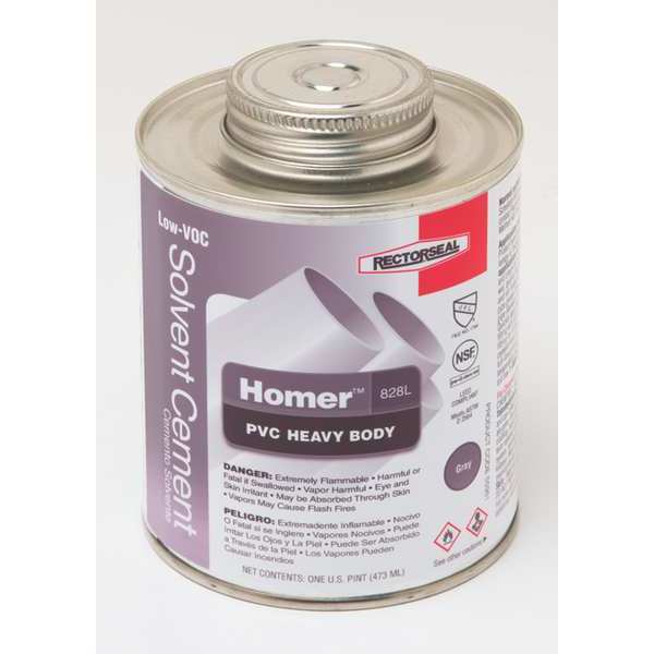 PVC Cement, 16 oz., Gray