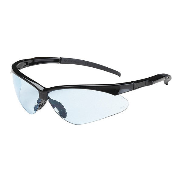 Safety Glasses, Light Blue Polycarbonate Lens, Scratch-Resistant