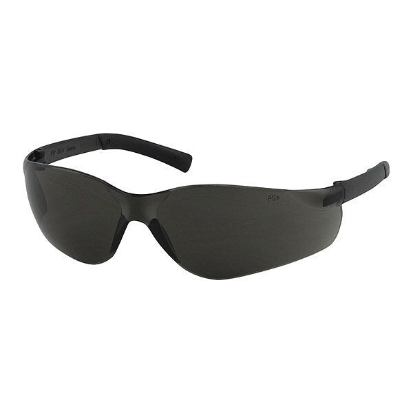 Safety Glasses, Gray Polycarbonate Lens, Anti-Fog, Scratch-Resistant