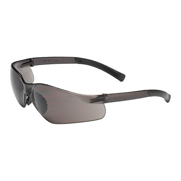 Safety Glasses, Gray Polycarbonate Lens, Anti-Fog, Scratch-Resistant