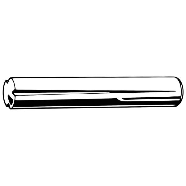 Grooved Pin, TypeA, Steel, 3/4in, 0.156, PK10