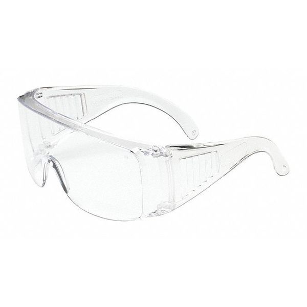 Safety Glasses, OTG Clear Polycarbonate Lens, Uncoated