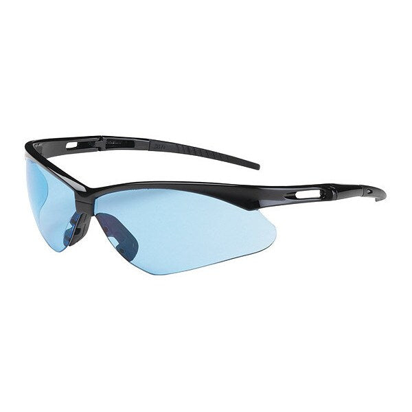 Safety Glasses, Light Blue Polycarbonate Lens, Scratch-Resistant