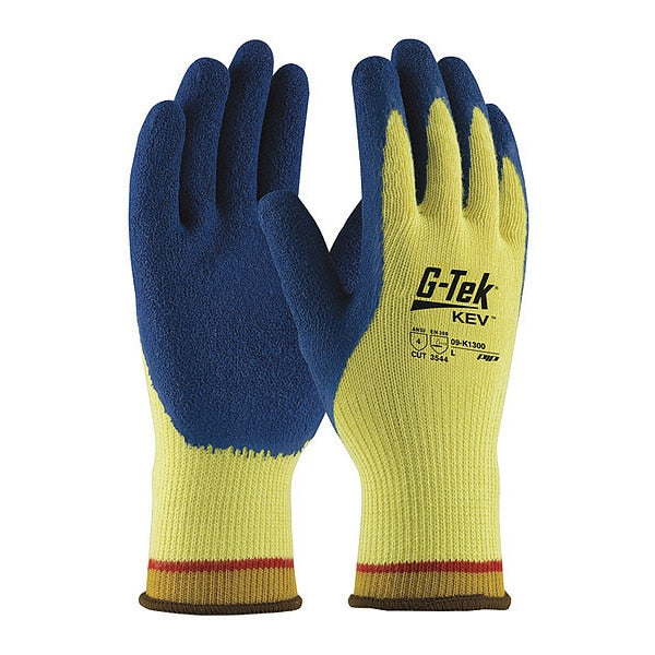 Cut Resistant Coated Gloves, A4 Cut Level, Latex, S, 12PK