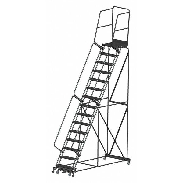 195 in H Steel Rolling Ladder, Steel, 150
