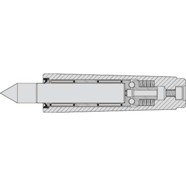 HSS Live Center, 4 MT, Standard Point