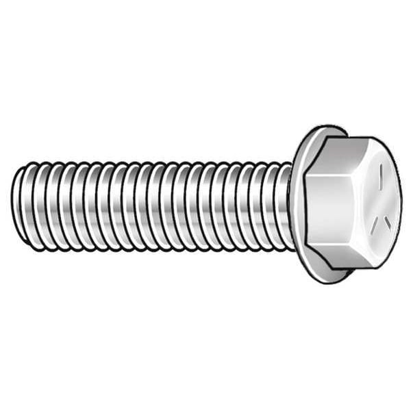 Class 8.8, M8-1.25 Flange Bolt, Zinc Yellow Steel, 100 mm L, 50 PK