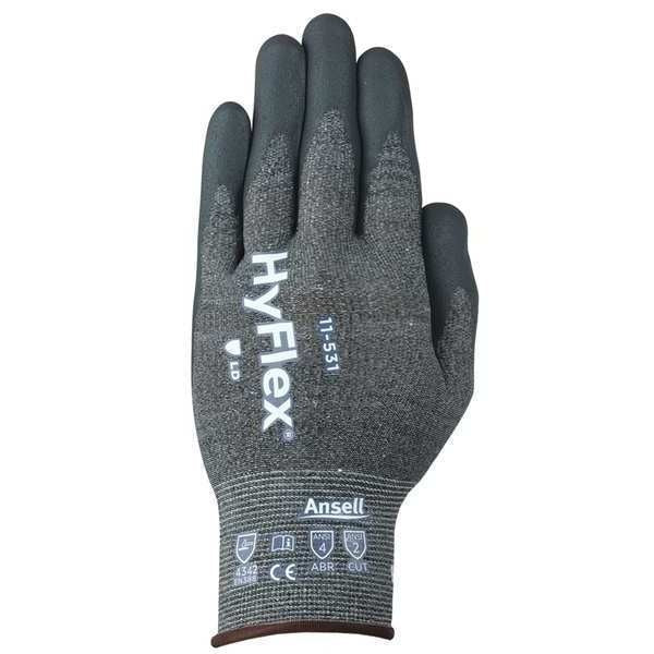 Cut Resistant Coated Gloves, A2 Cut Level, Nitrile, 6, 1 PR