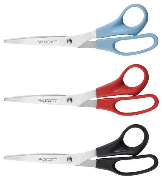Multipurpose, Scissors, 8 In. L, PK3