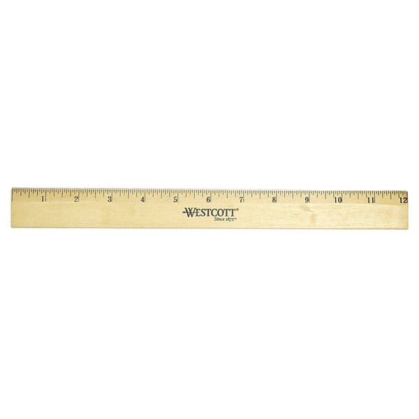 Ruler, Wood, 12 In