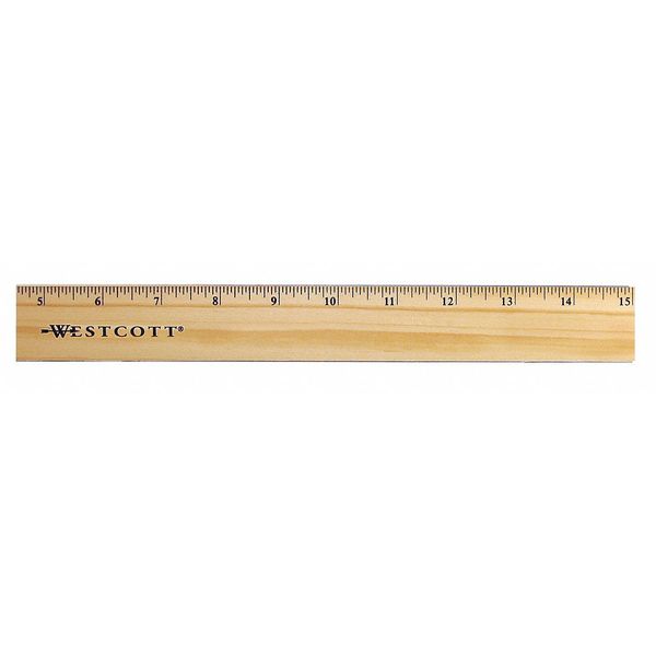 Ruler, Wood, 15 In