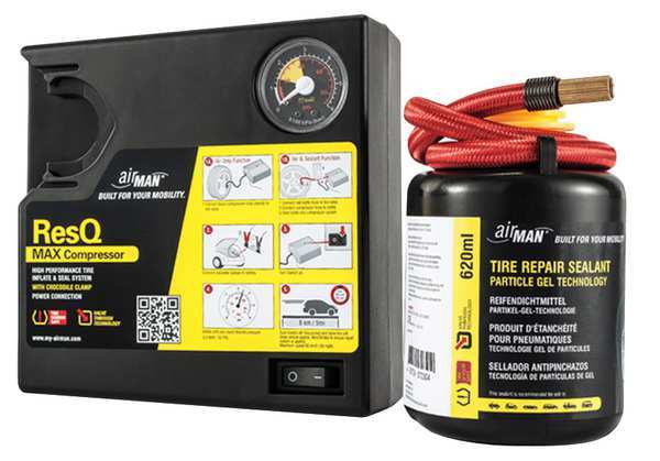 Tire Repair Air Compressor Kit, Sealant