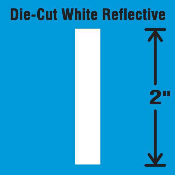 Die-Cut Refl. Letter Label, I, 2In H, PK5