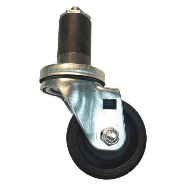 Caster Swivel Stem, 1-1/2 x 3 in., Black