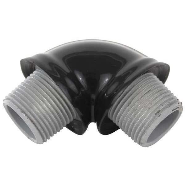 Elbow, 1/2 in., Male/Male, 90Deg, PVC Ctd
