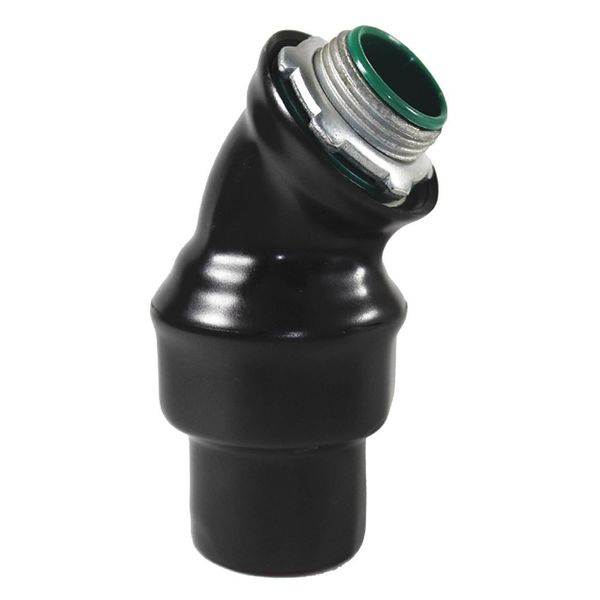 Connector, 4in., 45deg Lt, PVC Coated
