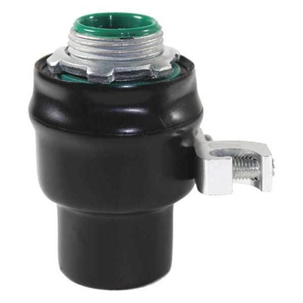 Connector, 2in., Strt Lt W/Grd, PVC Ctd