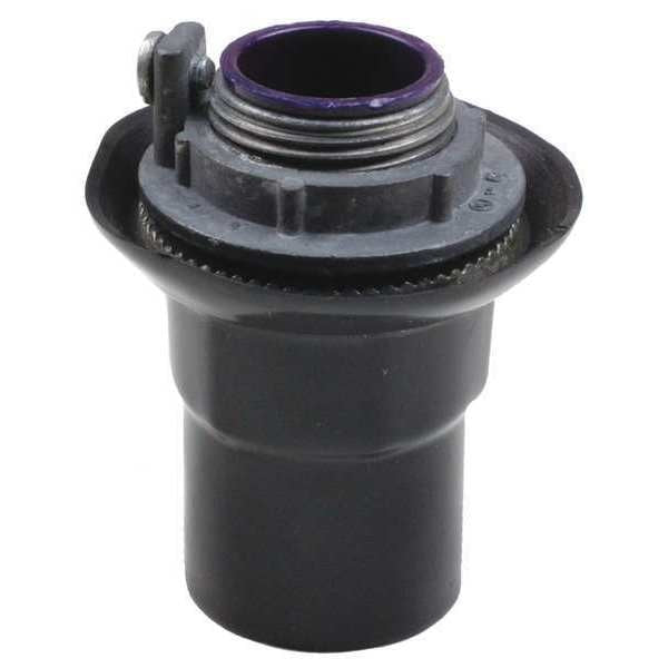 Knockout Hub, 6in., W/Grnd, PVC Ctd