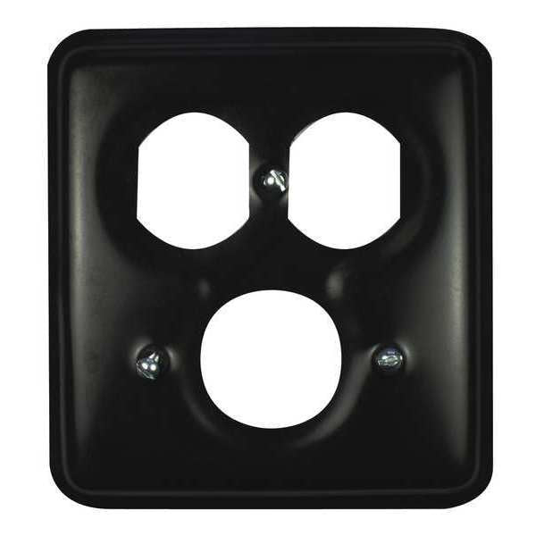 Device Box, Cover, 2 Gng, RndDuplex, PVC