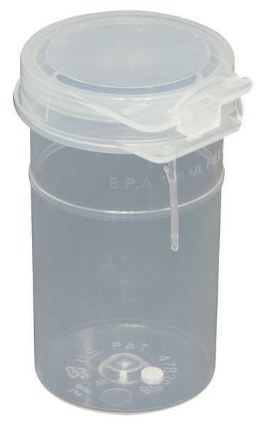 Vial, 4 oz., 120mL, Polypropylene, PK200