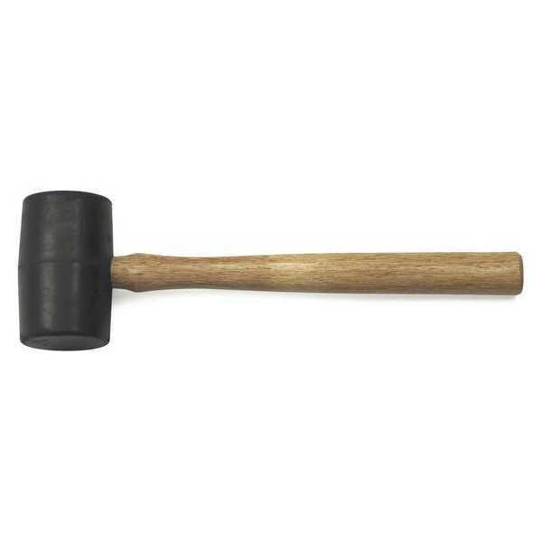 16 oz. Rubber Mallet with Hickory Handle
