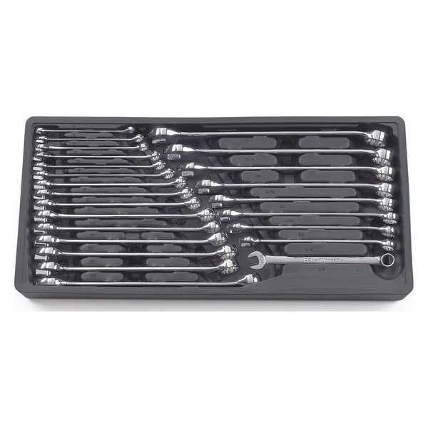 24 Pc. 12 Point Long Pattern Combination SAE/Metric Wrench Set