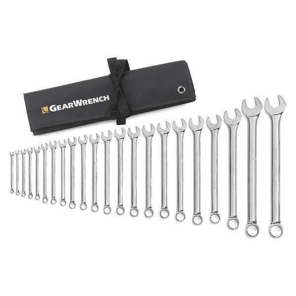 22 Pc. 12 Point Long Pattern Combination Metric Wrench Set